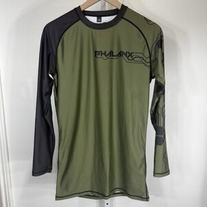 Phalanx Shirt Medium Army Green Rash Guard Compression Long Sleeve Jiu Jitsu MMA